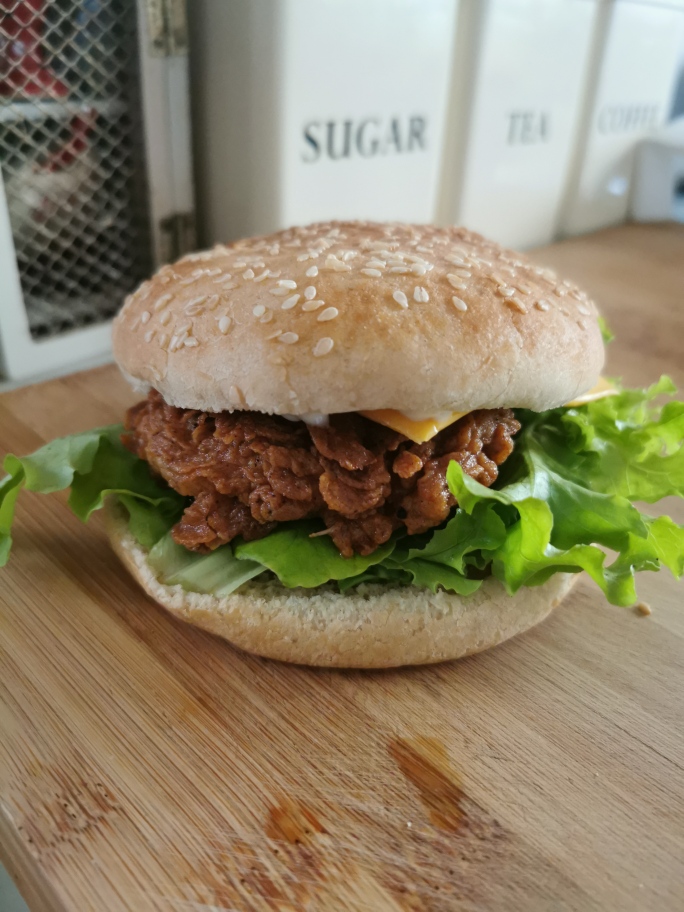 Fried Chicken Burger - My Simple Eats
